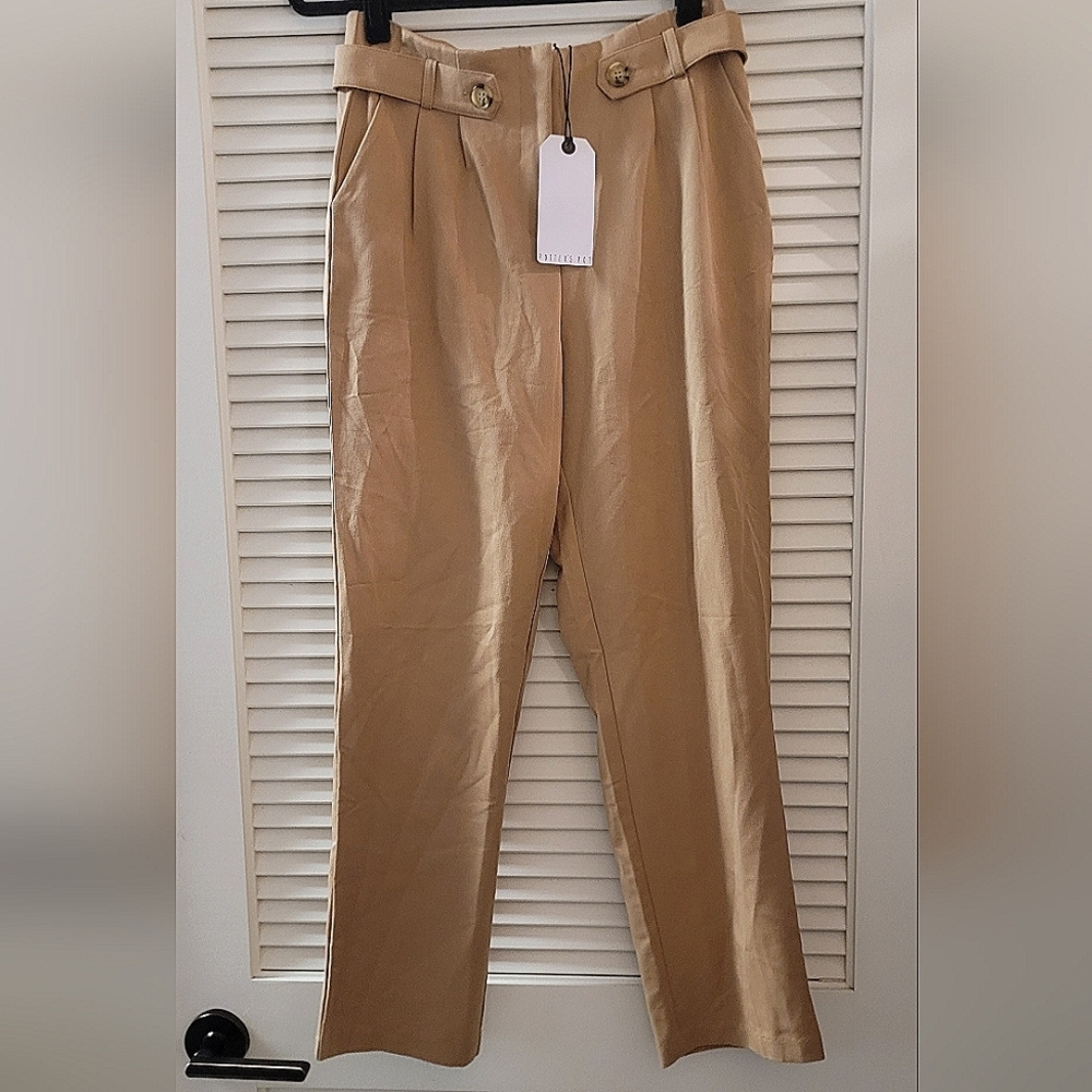 Potter's Pot - (NWT) Tan Business Casual Office Pants With Front Pockets